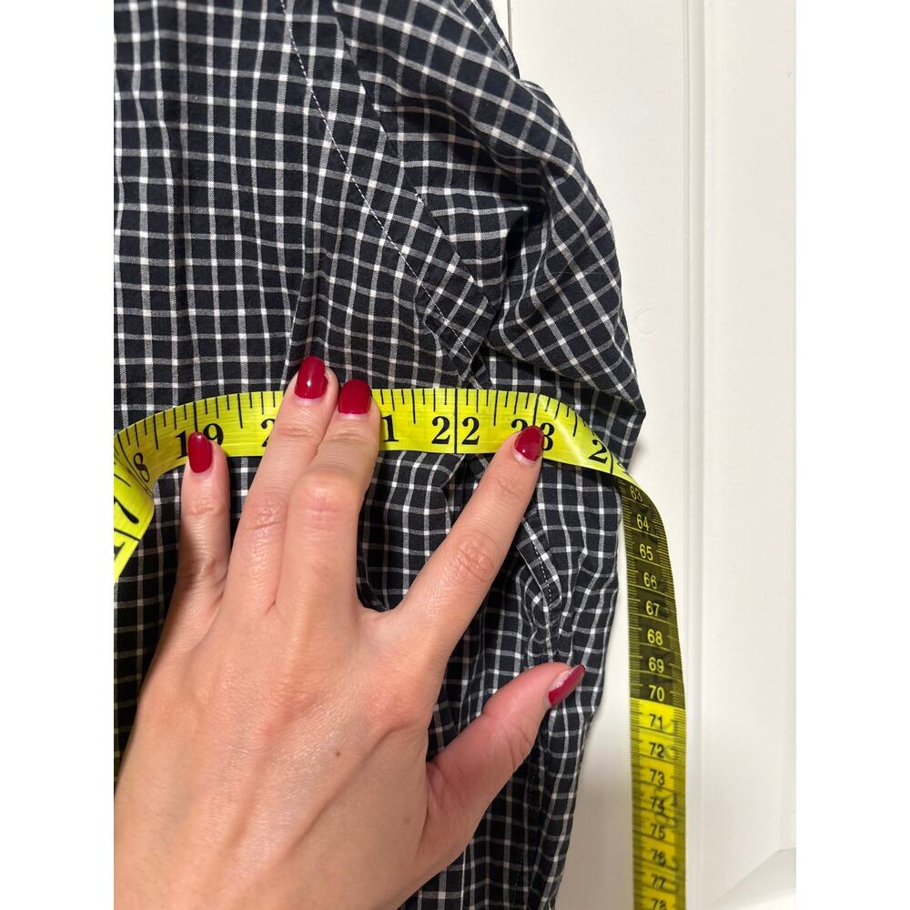 Ralph Lauren XL Custom Fit Black White Check Shirt - Picture 6 of 8